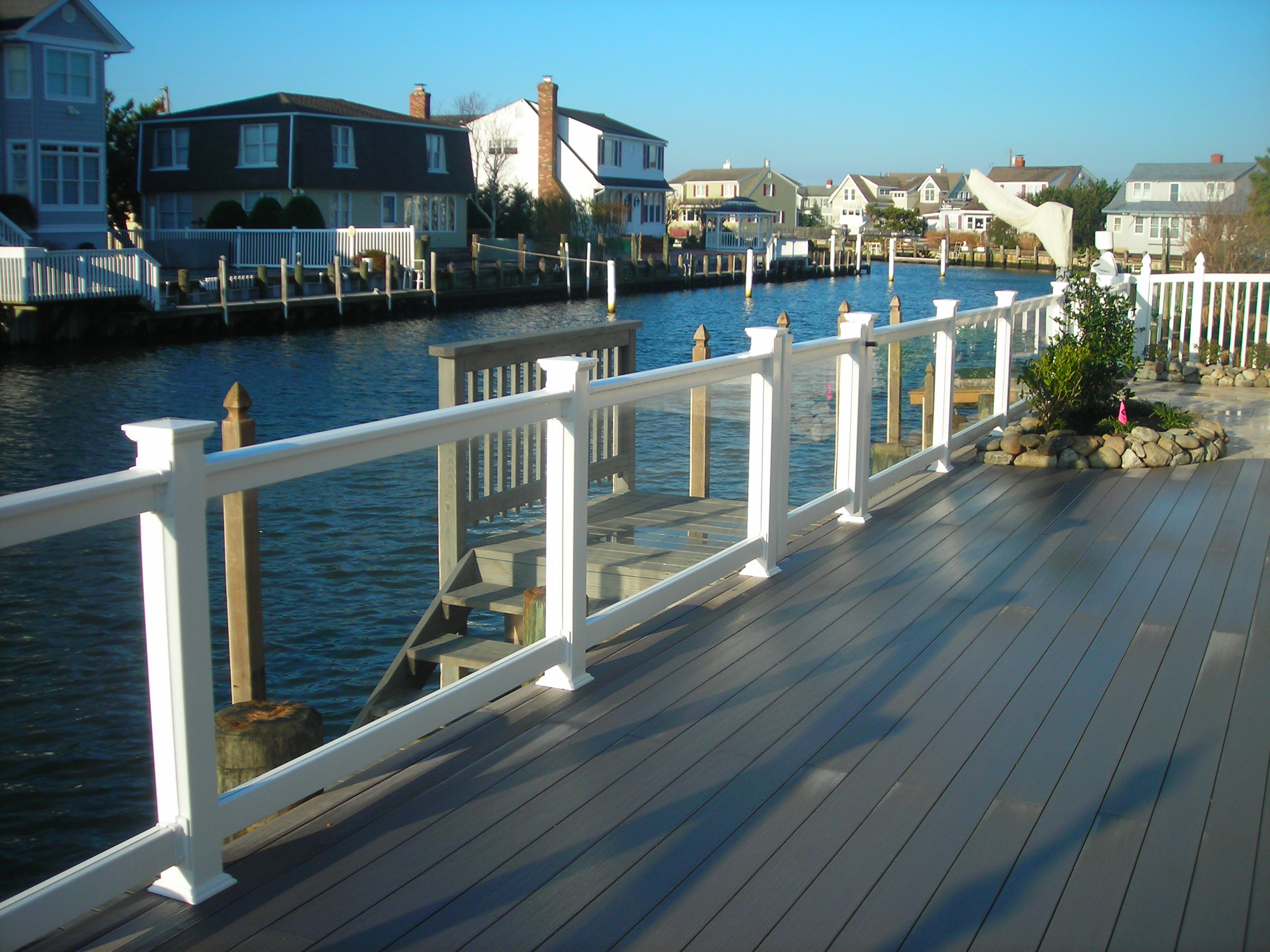 Vinyl Railing — Glass (Panel or Balusters)